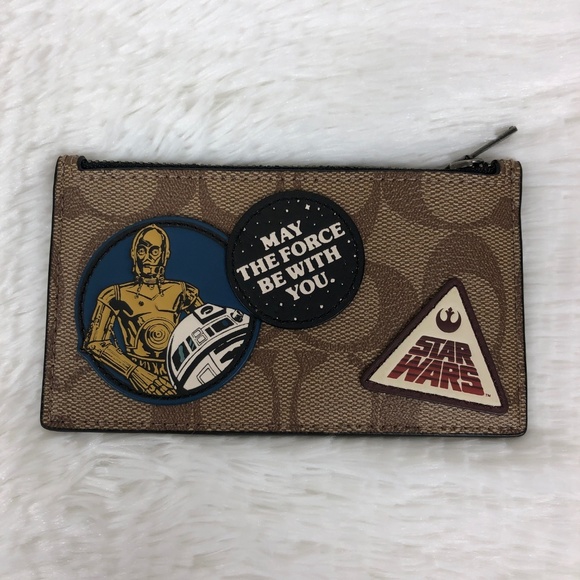 Coach Other - 2xHP🎉Coach Zip Card Case In Sig Canvas Star Wars